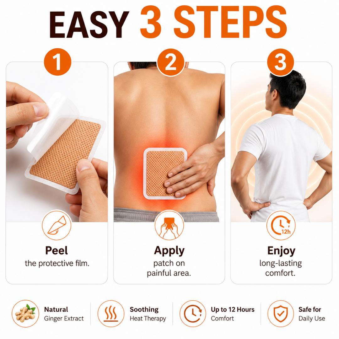Ginger Instant Pain Relief Patches