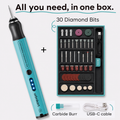 Wireless Engraving Pen Kit for Jewelry, Wood, Metal, Glass & Plastic