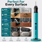 Wireless Engraving Pen Kit for Jewelry, Wood, Metal, Glass & Plastic